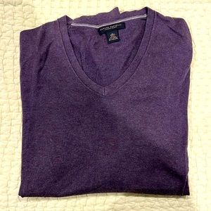 Banana Republic silk cotton V neck sweater